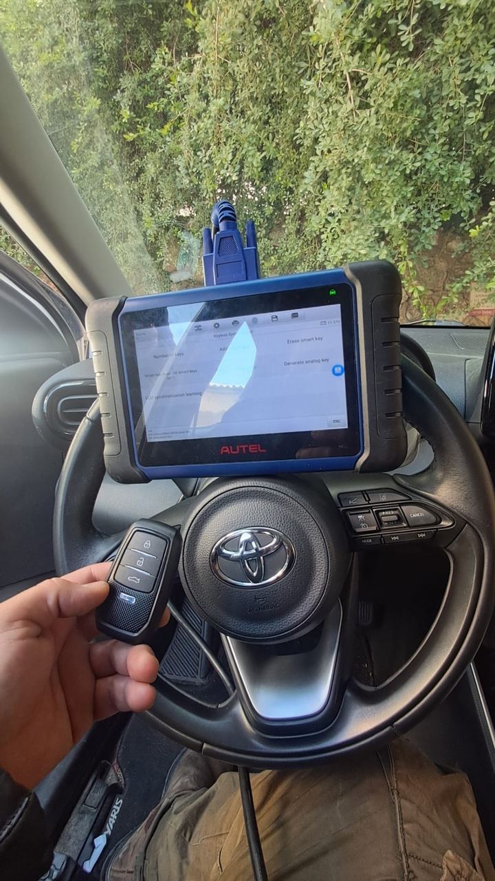 תכנות מפתח לטויוטה עם מחשב דיאגנוסטיקה